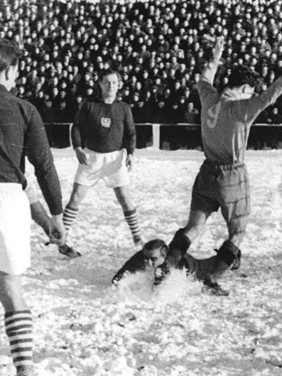 Lokomotive Leipzig mot Dynamo Dresden i 1957.