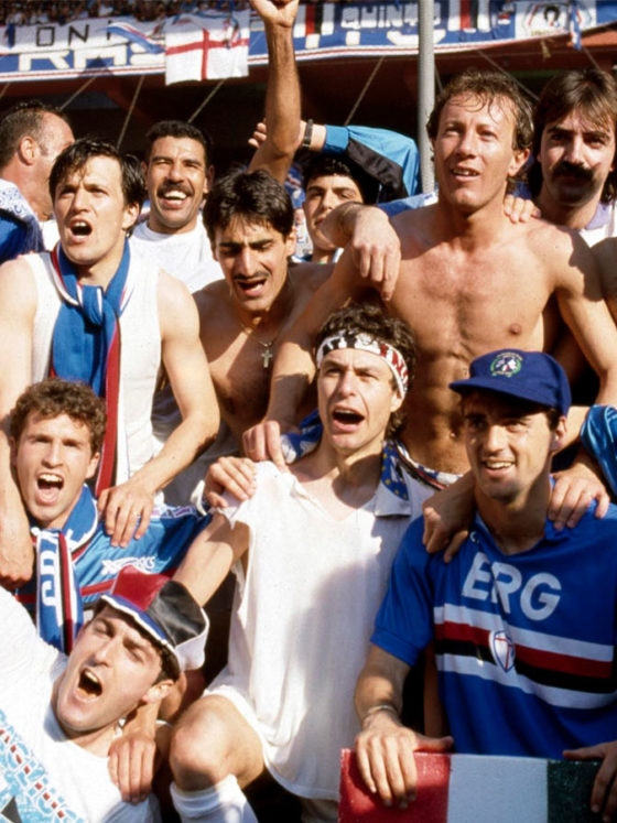 Sampdoria-laget som slo Lecce i 1991 og sikret Scudettoen.