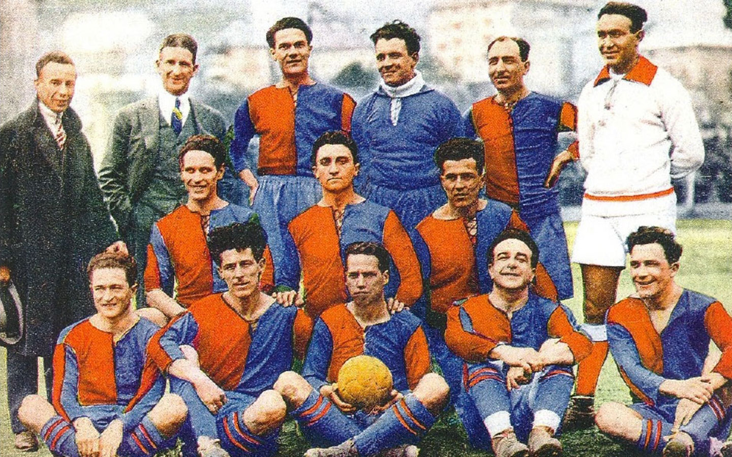 Genoa-laget som vant scudettoen som første klubb i 1924.